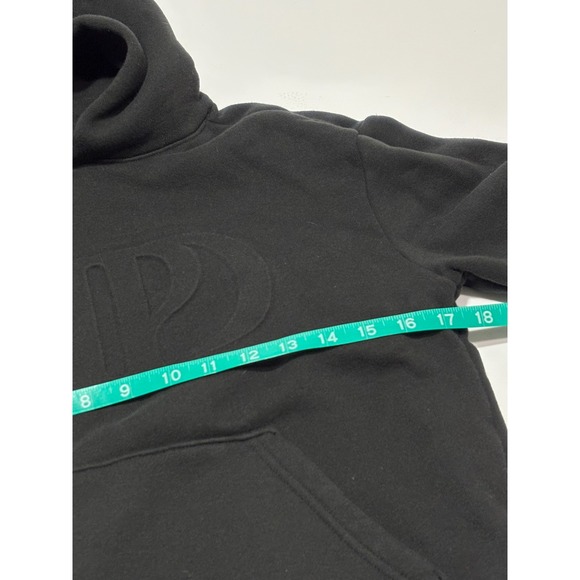 The Tortured Poets Department Taylor Swift Embossed Logo Black Hoodie Youth M - Picture 5 of 9
